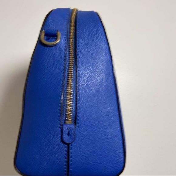 EUC Kate Spade | Newbury Lane Loden Leather Satchel | Orbit Blue | NO LONG STRAP - Picture 5 of 8